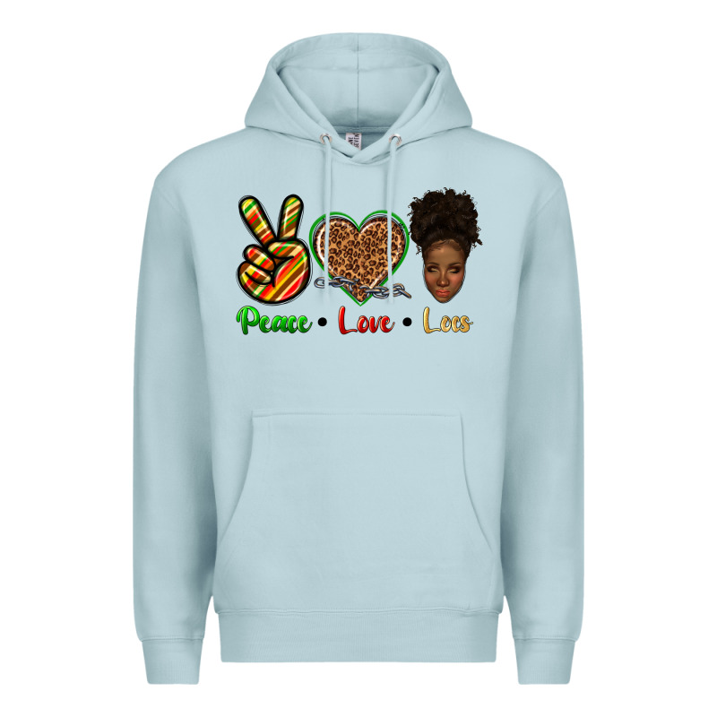 Peace Love Locs Premium Hoodie by texasbilliewilder | Teevron