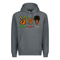 Rock peace love locs Premium Hoodie - texasbilliewilder