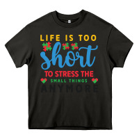Asphalt life is too to stress the small things anymo Heavy Core Tee - CowhideDigitalArt