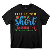Black life is too to stress the small things anymo Heavy Core Tee - CowhideDigitalArt