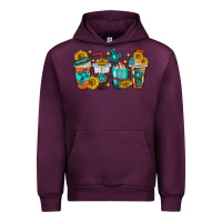 Mauve Wine cross coffee cups Urban Hoodie - texasbilliewilder