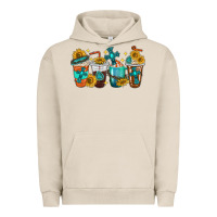 Pigment French Oak cross coffee cups Urban Hoodie - texasbilliewilder