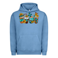 Pigment Pebble Blue cross coffee cups Urban Hoodie - texasbilliewilder