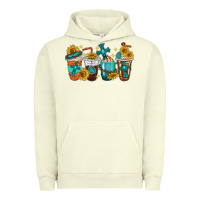 Pigment Pistachio cross coffee cups Urban Hoodie - texasbilliewilder