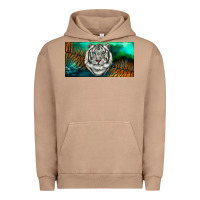Pigment Burro white tiger forest license plate Urban Hoodie - RanaPortraitStore