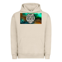 Pigment French Oak white tiger forest license plate Urban Hoodie - RanaPortraitStore