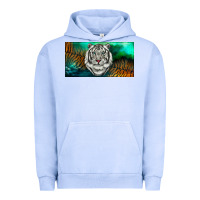 Pigment Grape Ice white tiger forest license plate Urban Hoodie - RanaPortraitStore