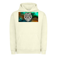 Pigment Pistachio white tiger forest license plate Urban Hoodie - RanaPortraitStore