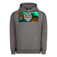 Pigment Tornado white tiger forest license plate Urban Hoodie - RanaPortraitStore