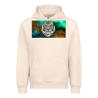 Sandshell white tiger forest license plate Urban Hoodie - RanaPortraitStore