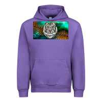 Tulip white tiger forest license plate Urban Hoodie - RanaPortraitStore