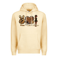 Pina Colada peace love melanin Premium Hoodie - texasbilliewilder