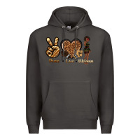 Smoke peace love melanin Premium Hoodie - texasbilliewilder