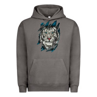 Pigment Tornado White Tiger Scratch Mark Urban Hoodie - RanaPortraitStore