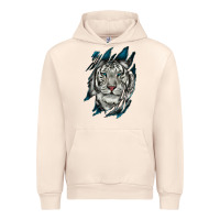 Sandshell White Tiger Scratch Mark Urban Hoodie - RanaPortraitStore