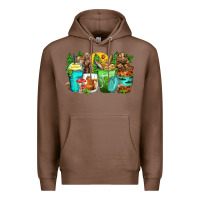 Chestnut bear coffee cups Premium Hoodie - Zillion Design Studio