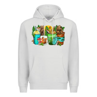 Dove Grey bear coffee cups Premium Hoodie - Zillion Design Studio