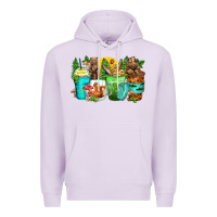 Lilac bear coffee cups Premium Hoodie - Zillion Design Studio