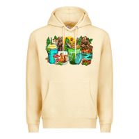 Pina Colada bear coffee cups Premium Hoodie - Zillion Design Studio