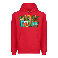 Red bear coffee cups Premium Hoodie - Zillion Design Studio
