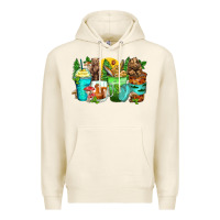 Tofu bear coffee cups Premium Hoodie - Zillion Design Studio