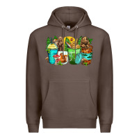 Coffee bear coffee cups Premium Hoodie - Zillion Design Studio
