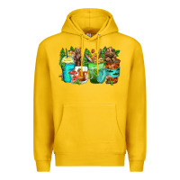 Lemon bear coffee cups Premium Hoodie - Zillion Design Studio