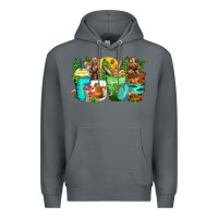 Rock bear coffee cups Premium Hoodie - Zillion Design Studio