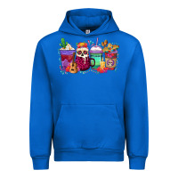 Cobalt dia de los muertos coffee cups Urban Hoodie - texasbilliewilder