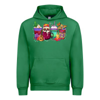 Emerald dia de los muertos coffee cups Urban Hoodie - texasbilliewilder