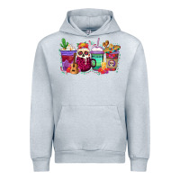 Heather Grey dia de los muertos coffee cups Urban Hoodie - texasbilliewilder