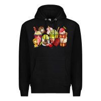 Black baseball and softball coffee cups Premium Hoodie - Zillion Design Studio