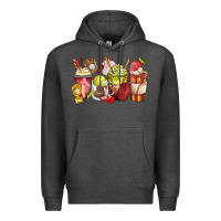 Charcoal Heather baseball and softball coffee cups Premium Hoodie - Zillion Design Studio