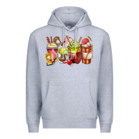 Heather Grey baseball and softball coffee cups Premium Hoodie - Zillion Design Studio