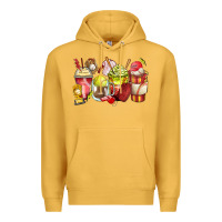 Mustard baseball and softball coffee cups Premium Hoodie - Zillion Design Studio