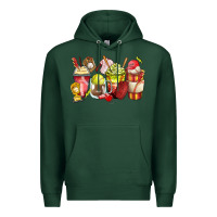 Sports Green baseball and softball coffee cups Premium Hoodie - Zillion Design Studio