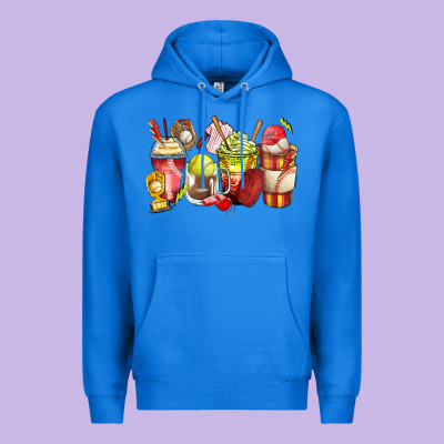 Baseball And Softball Coffee Cups Premium Hoodie Designed By Zillion Design Studio