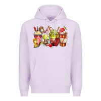 Lilac baseball and softball coffee cups Premium Hoodie - Zillion Design Studio