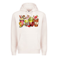 Pale Pink baseball and softball coffee cups Premium Hoodie - Zillion Design Studio