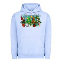 Pigment Grape Ice christmas trees with tennis Urban Hoodie - Zillion Design Studio