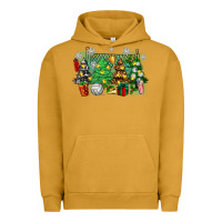 Pigment Peanut Butter christmas trees with tennis Urban Hoodie - Zillion Design Studio