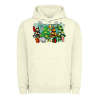 Pigment Pistachio christmas trees with tennis Urban Hoodie - Zillion Design Studio