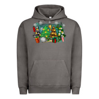 Pigment Tornado christmas trees with tennis Urban Hoodie - Zillion Design Studio