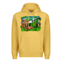 Antique Gold Happy st. patrick's day cattle and calfs Premium Hoodie - RanaPortraitStore