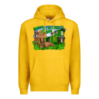 Lemon Happy st. patrick's day cattle and calfs Premium Hoodie - RanaPortraitStore