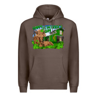Coffee Happy st. patrick's day cattle and calfs Premium Hoodie - RanaPortraitStore