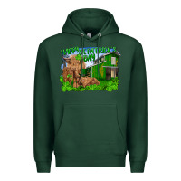 Sports Green Happy st. patrick's day cattle and calfs Premium Hoodie - RanaPortraitStore