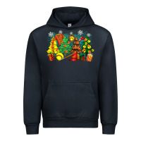 Navy christmas trees with softball Urban Hoodie - Zillion Design Studio
