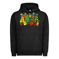 Pigment Black christmas trees with softball Urban Hoodie - Zillion Design Studio