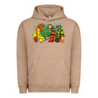 Pigment Burro christmas trees with softball Urban Hoodie - Zillion Design Studio